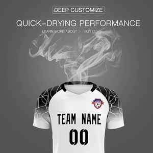 Conjuntos de entrenamiento de fútbol clásicos blancos personalizados para adultos/niños - Product Image 5