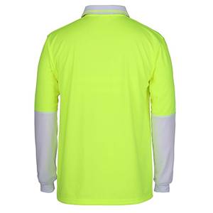 Camiseta Polo de Seguridad Reflectante de Dos Tonos con Logotipo Personalizado para Trabajadores de <span class=keywords><strong>la</strong></span> Construcción, Seguridad <span class=keywords><strong>en</strong></span> Exteriores, Alta Visibilidad - Product Image 2