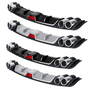 Spoiler Universale per Paraurti Posteriore <span class=keywords><strong>118</strong></span>-128cm - Diffusore in Plastica ABS Compatibile con VW, <span class=keywords><strong>BMW</strong></span>, Mercedes, Audi, Ford - Product Image 1