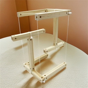 ชุดโครงสร้างสมดุลแบบ DIY ของเล่นวิทยาศาสตร์ไม้สำหรับการทดลองทางการศึกษา รูปทรงเรขาคณิต - Product Image 1