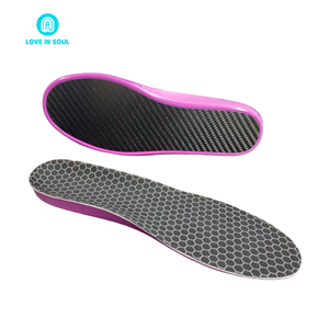 Plantillas Deportivas Antideslizantes y Cómodas Love in Soul, Plantillas de Fibra de Carbono de Suela Completa, Absorción de Impactos, Rebote - Product Image 3