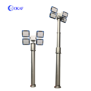 Nhà máy trực tiếp 6M xe gắn Kính thiên văn ánh sáng cột cực di động dẫn chiếu sáng khẩn cấp tháp cho xe cứu hỏa - Product Image 2