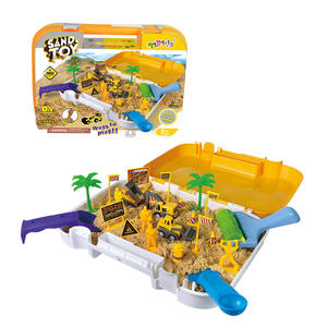 MILI TOYS 1000g pour ensemble de pâte à <span class=keywords><strong>modeler</strong></span>, boîte de rangement portable, véhicule d'ingénierie, kit de moules 3D animaux marins et dinosaures, non toxique - Product Image 1