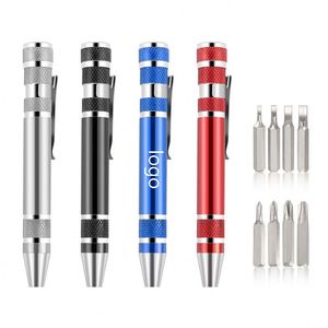 Bolígrafo Multifuncional Personalizado 8 en 1, Kit de Destornilladores Pequeños de 8 Puntas para Regalo Promocional, Herramienta Publicitaria - Product Image 1