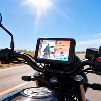 Caméra de tableau de bord pour moto 5 pouces, ultra-mince, étanche, avec projection sans fil CarPlay pour téléphone portable, modèle transfrontalier à succès