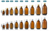 Ambre médical oral liquide pharmaceutique Prometh Codine toux sirop d'érable Wellness Shot mini bouteille en verre avec couvercle blanc
