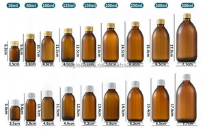 Ambre médical oral liquide pharmaceutique <span class=keywords><strong>Prometh</strong></span> Codine toux sirop d'érable Wellness Shot mini bouteille en verre avec couvercle blanc - Product Image 6
