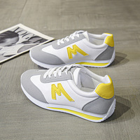 Nouvelles Baskets Sportives de Printemps Blanches 2024 pour Femme, Grande Taille, Respirantes, Assorties de Couleurs, Faciles à Enfiler, Tendance Étudiante