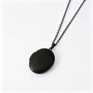 Ywyougang Collana con Medaglione Ovale Incidibile in Acciaio Inossidabile, Ciondolo Portafoto Apribile <span class=keywords><strong>per</strong></span> Donne, <span class=keywords><strong>Regalo</strong></span> Commemorativo - Product Image 4