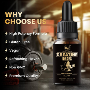 Complément alimentaire liquide pré-entraînement à base de L-Carnitine et de créatine monohydrate, 100 % naturel, marque privée, pour adultes, booster d'énergie, gouttes de BCAA - Product Image 6