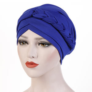 HZO-18166 Hijab Tresse Turban Chapeaux pour Femmes Cancer <span class=keywords><strong>Chimio</strong></span> Bonnets Cap Head Wrap Head Wear <span class=keywords><strong>Bonnet</strong></span> - Product Image 4