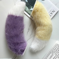 Fourniture de queues de renard synthétiques bidimensionnelles pour cosplay adulte, idéales pour les conventions d'anime et les spectacles sur scène