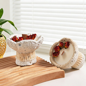 Hot Sale Special Shaped Scented <b>Candle</b>, Rose Fragrance Indoor Long Lasting Diffuser, Creative Luxury Ambient Decor, Premium Souv - Product Image 2