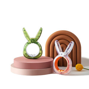 Pinces à linge vertes grandes et robustes, anti-vent, type crochet, pour couettes, serviettes, usage extérieur, 200 pièces par carton - Product Image 5