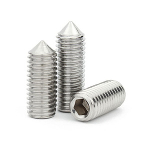 Tornillo de Fijación con Punta de Acero Inoxidable Pinwo, Cabeza Hexagonal Métrica A2-70, Rosca Estándar DIN914, Tornillo de Máquina con Punta - Product Image 1