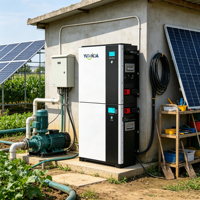Système de stockage d'énergie tout-en-un YUTANDA 51,2 V 100 Ah 5 kWh LiFePO4, empilable, avec onduleur 5 kW pour alimentation de secours domestique