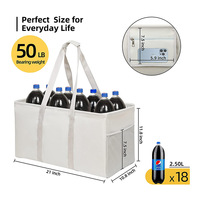 Sac fourre-tout multifonctionnel grand format en toile résistante à l'eau pour la plage, les pique-niques, le camping, les courses, les outils, la garde-robe, pliable