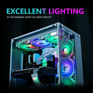 Ventiladores ARGB RGB de 5V, 120*120*25mm, Rodamiento de Bolas, 4 Pines, 68.5CFM, 29.2dBA, Sistema de Refrigeración - Product Image 4