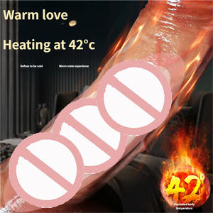 무선 원격 제어 현실적인 실리콘 딜도 개폐식 스윙 부드러운 진동 섹스 토이 온난화 추진 딜도 그로소스 - Product Image 3