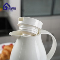 Jarra Térmica para Café de 1 Litro, Termo con Doble Pared y Retención de Calor, Recubrimiento de Vidrio, Aislamiento al Vacío, Jarra Térmica para Agua Caliente