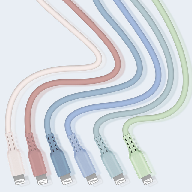 Silicone TPE Cable 8 Pin C94 3A Kabel MFi 8Pin Cable Made for iPhone
