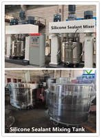 Mélangeur automatique de mélange de peinture acrylique polymère en émulsion 500l machine de fabrication de mastic silicone