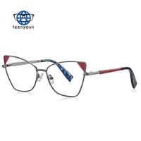 Teenyoun Sexy lunettes yeux de chat femmes lumière bleue lunettes lunettes marque concepteur Vintage clair lunettes cadre optique Oculos