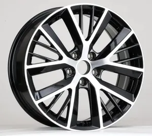 China car accessories parts 18 inch 5 holes pcd 5*112 black polish alloy mag wheel rim with cheap price