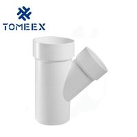 Tee en PVC, Y-Tee, coude à 45°, pour drainage d'eau, fabriqué en Chine