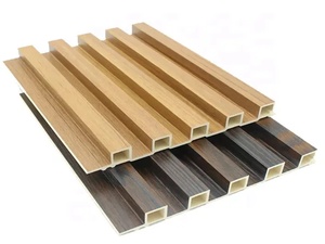 Panel de pared de PVC hueco de fábrica Linyi, decoración de interiores, paneles de pared 3D de madera, diseño de Panel de pared de Wpc laminado <span class=keywords><strong>Interior</strong></span> - Product Image 3