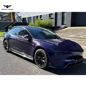 Carbon Fiber Bodykit for Tesla <strong>Model</strong> <strong>3</strong> Highland 2024+ to CMST Style Bumper Lip Side Rear <strong>Diffuser</strong> Spoiler Modified Set - Product Image 4