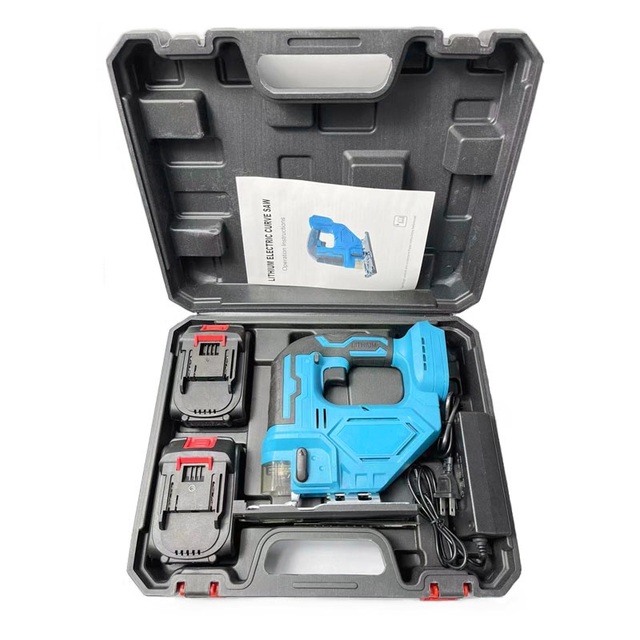 High Quality Cordless Electric Jig Saw Machine Wholesale Adjustable Bevel & Circular Cutting with Battery Power Source