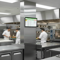 Système d'affichage pour cuisine commerciale de 18,5 pouces, écran tactile Android, moniteur POS, restauration, restauration rapide, LCD Full HD KDS