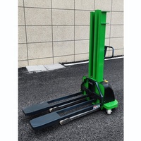 Gerbeur autoportant Everlift 1,5 tonne semi-électrique, gerbeur à portique 1,6 m de hauteur de levage, gerbeur à palettes portatif pour entrepôt