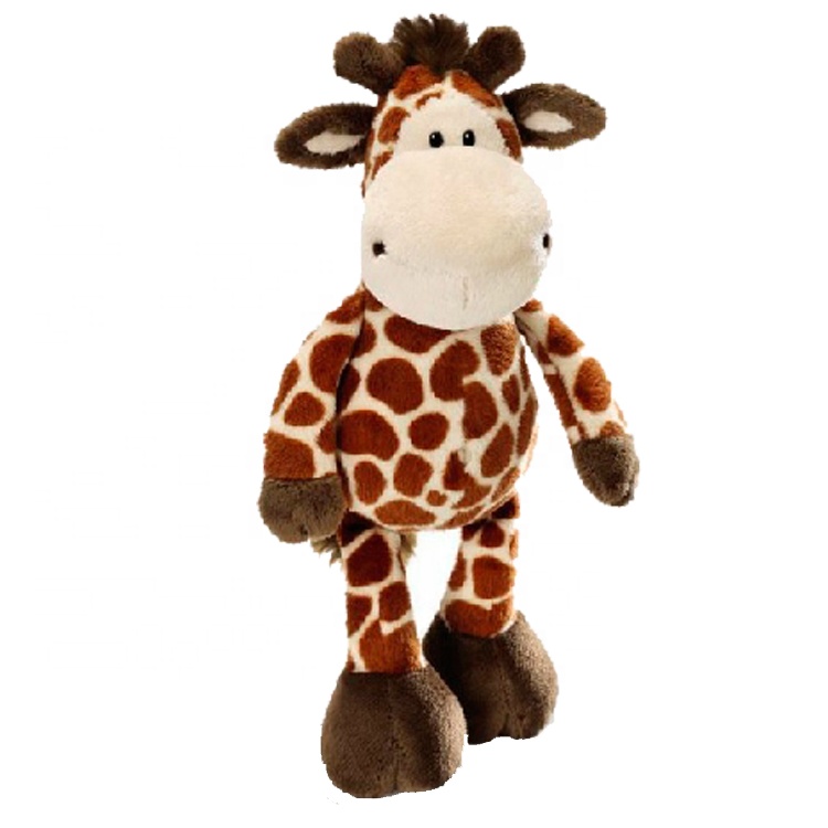 Customized Soft Blue Giraffe Plush Toy for Kids & Babies - OEM