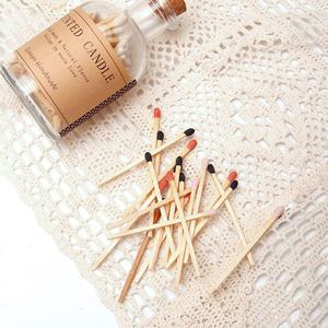 Vendita calda 65mm variopinti partite di legno in bottiglia di vetro per illuminazione della candela - Product Image 4