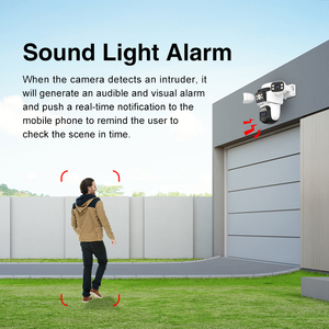 Bg621zs aov chế độ 4 ống kính ba xem pin năng lượng mặt trời Máy ảnh IP66 chống nước ai giám sát an ninh 4G Thẻ Sim camera ngoài trời - Product Image 5