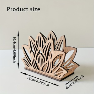 Motivo floreale in legno porta tovaglioli <span class=keywords><strong>da</strong></span> cucina decorazione espositore legno artigianato ornamento per la <span class=keywords><strong>casa</strong></span> e la parete segni - Product Image 6