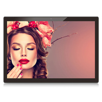 Reproductor de Pantalla Publicitaria Android FHD de 18.5 Pulgadas para Montaje en Pared, Pantalla IPS FHD, WIFI, POE, Reproductor de Señalización Digital Android