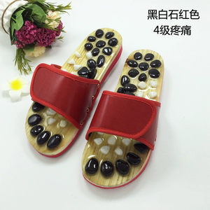 Zapatillas de masaje con piedras, zapatos de masaje con acupresión de piedras blancas y negras, zapatos de terapia para pies para hombres y mujeres. - Product Image 3