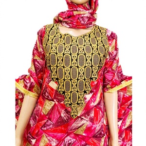 Newest Fashion Turkey Abaya Dress <b>Kaftan</b> Set Breathable Daily Casual Cardigan Robe With Scarf Adults Solid Color Maxi Hijab - Product Image 1