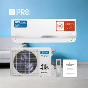 Wall Mount AC System Ductless <b>Mini</b> Split <b>Air</b> <b>Conditioner</b> Heat Pump for Household Use -25 Cold Climate Energy Star Variable Frequ - Product Image 1