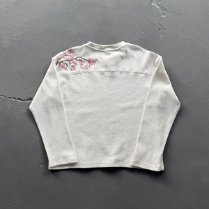 Camiseta <span class=keywords><strong>de</strong></span> punto gofrado para <span class=keywords><strong>hombre</strong></span>, personalizada, <span class=keywords><strong>de</strong></span> algodón <span class=keywords><strong>de</strong></span> alta calidad, transpirable, cuello redondo, <span class=keywords><strong>manga</strong></span> <span class=keywords><strong>larga</strong></span>, con logotipo bordado - Product Image 1