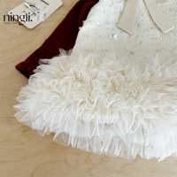 Robe de Soirée Blanche Tendance pour Filles de 2 à 10 Ans, Style Princesse, avec Nœud Décoratif – Collection Été de la Marque Boutique Halter Kids