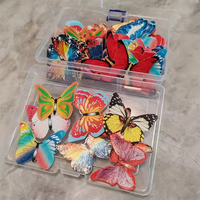 Feuilles comestibles en forme de carapace de tortue, outils et accessoires de décoration de gâteaux, papillons comestibles pour desserts, décorations de gâteaux en papier gaufré