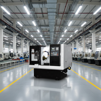Torno CNC de Cama Inclinada, Torneado Horizontal con Sistema de Control GSK, Centro de Torneado CNC Horizontal de Servicio Pesado