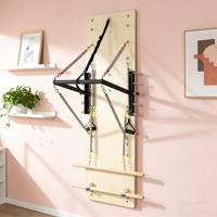Unité murale de Pilates en bois avec planche à ressorts, équipement de Pilates mural