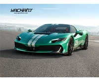 Kit de carrosserie de conversion en fibre de carbone sèche pour 296 GTB GTS Type F171 Speciale 2022-2025, comprenant capot, pare-chocs, coffre, jupes latérales et diffuseur arrière
