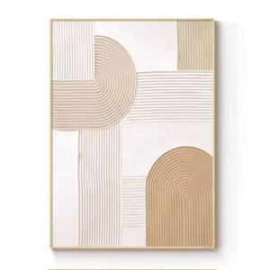 Stile nordico semplice lusso astratto geometrico da parete arte decorazione per la casa <span class=keywords><strong>su</strong></span> <span class=keywords><strong>tela</strong></span> <span class=keywords><strong>con</strong></span> <span class=keywords><strong>cornice</strong></span> digitale stampata facile da montare - Product Image 1