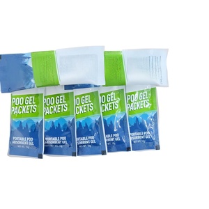 Toilet portabel bubuk 60 paket darurat polimer Poo Gel kotoran urin memperkuat penghilang bau penyerap untuk berkemah mendaki - Product Image 2